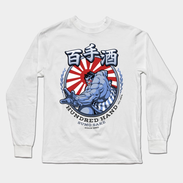 Hundred Hand Long Sleeve T-Shirt by SquidStudio